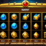 Daily Quest Bonanza**

A vibrant and bustling scene in Dungeon & Fighter. Highlight a character surrounded by icons representing daily and weekly quests - chests overflowing with gold, monster icons, and dungeon entrances. UI elements showcasing quest rewards are prominent. The overall feeling should be rewarding and exciting, emphasizing the benefits of completing daily tasks. Add Arabic flair with decorative elements if possible.

**